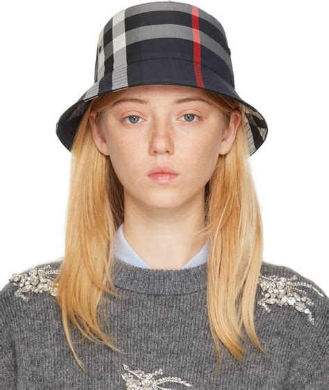 burberry check hat